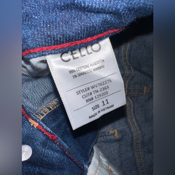 Cello Blue Paperbag Straight jeans size 11 EUC - Picture 6 of 10